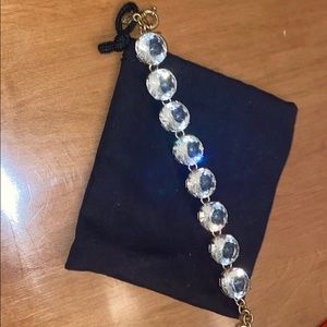 Crystal and Gold J Crew Bracelet